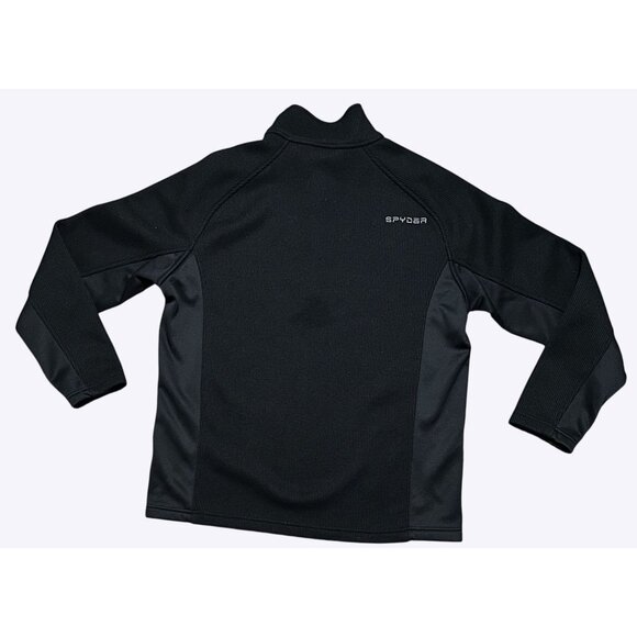 Spyder Mens Black 1/4-Zip Outbound Stryke Sweater Jacket Pullover Size XL - Picture 4 of 9